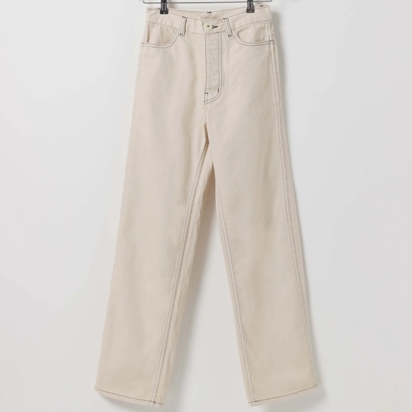 Jesse Kamm 225 Straight Leg Women's Jeans Natural 8 - Picture 1 of 7